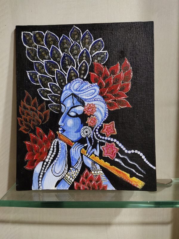 Acrylic Canvas Painting of Lord Krishna – Zupppy
